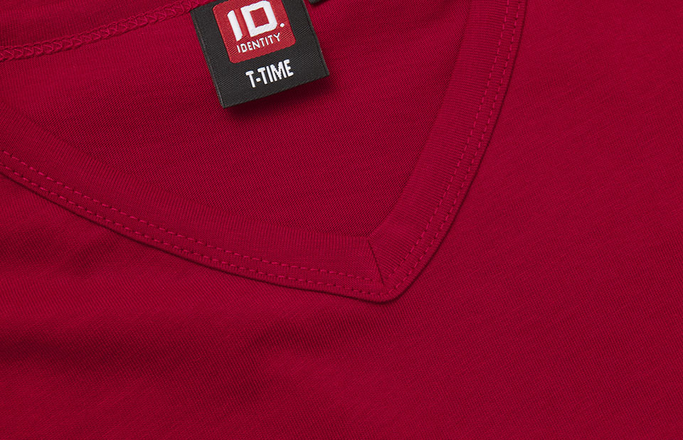 T-shirt T-TIME® | v-neck — Red — miniatura 4