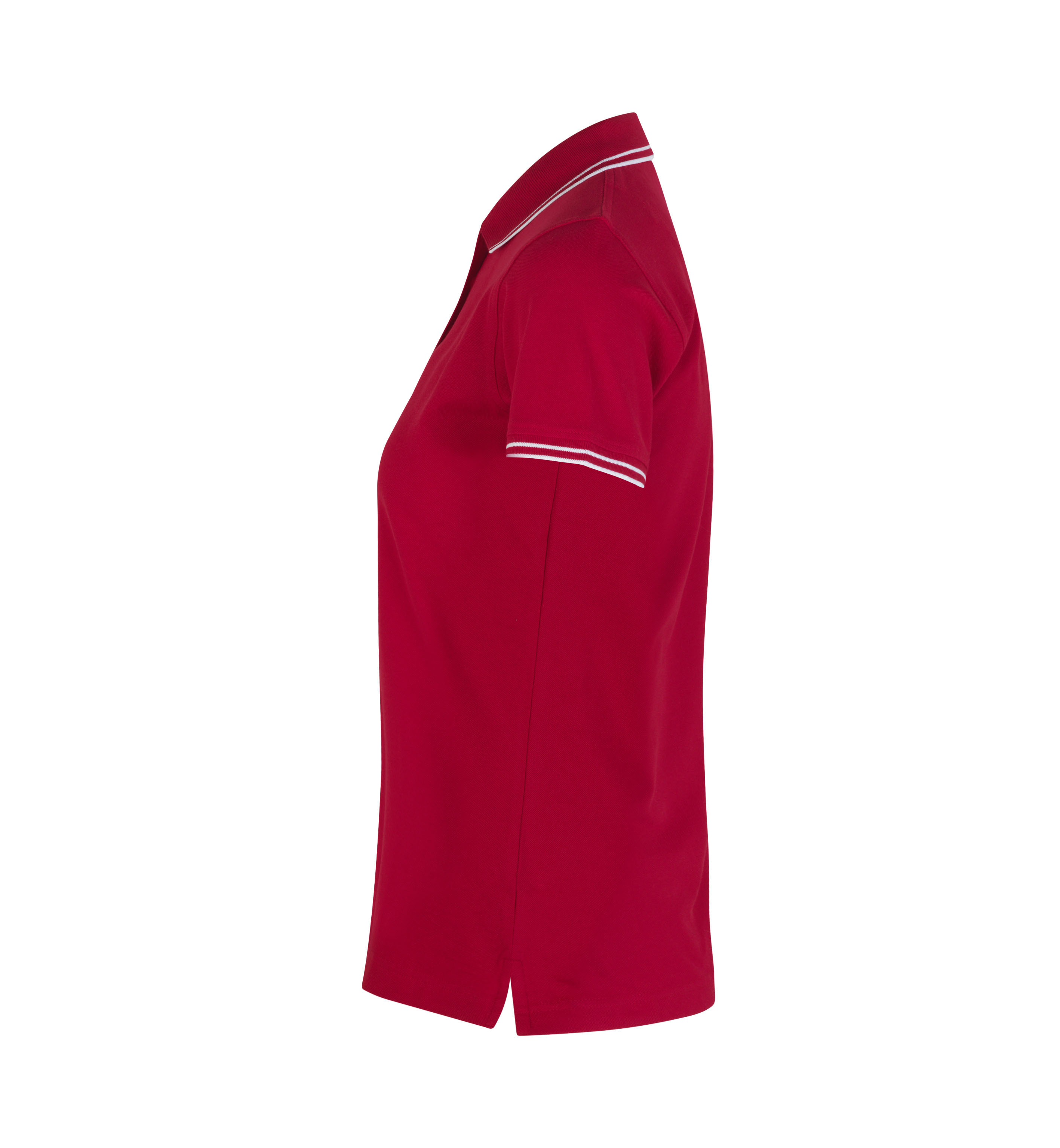 Kontrastowa koszulka polo | stretch | damska — Red — miniatura 3