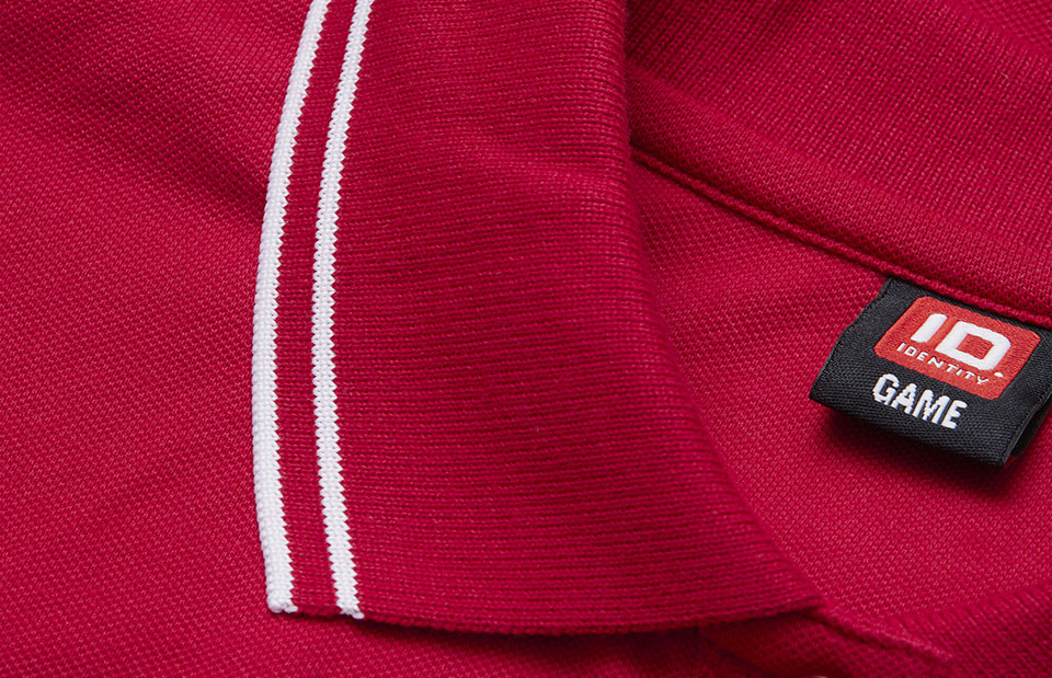 Kontrastowa koszulka polo | stretch | damska — Red — miniatura 4