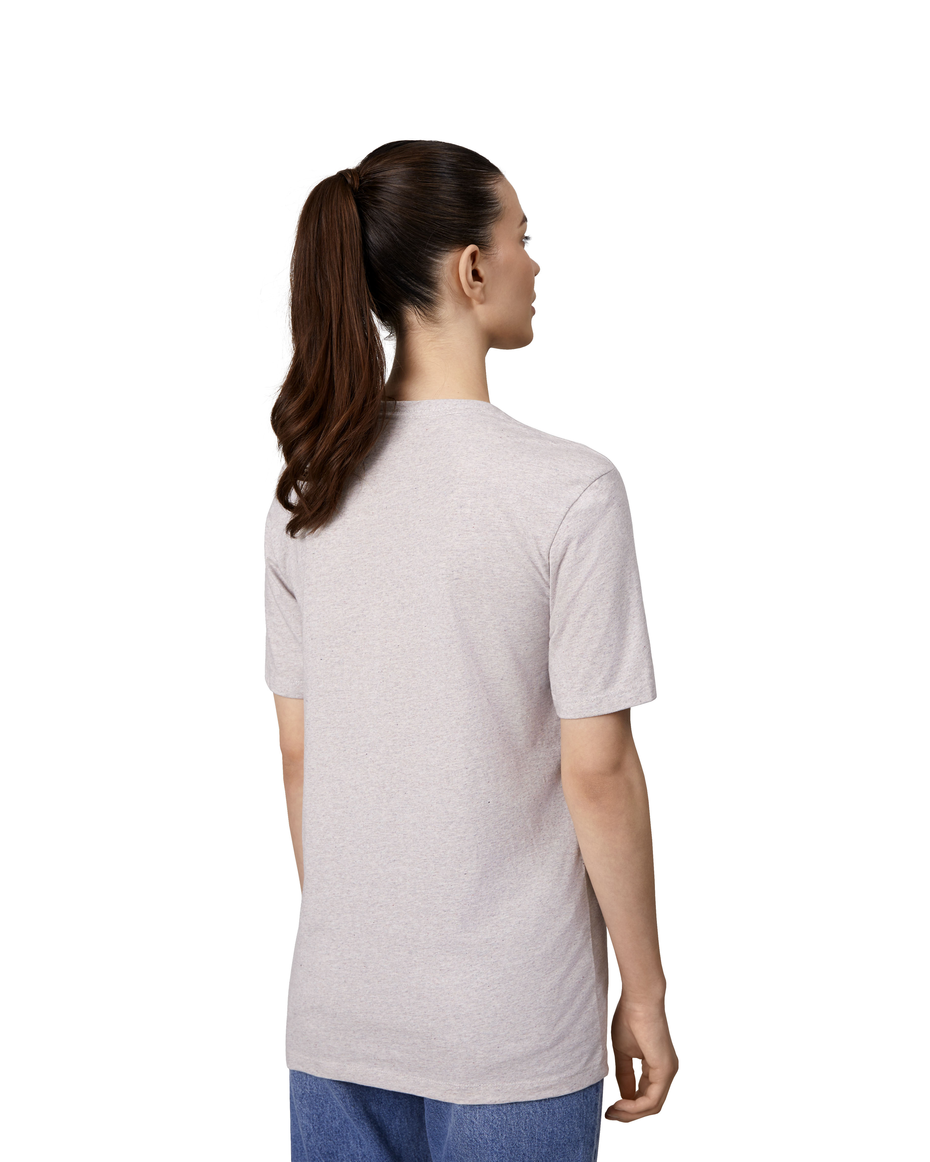 T-shirt RE-CARE | unisex — Ash grey melange — miniatura 6