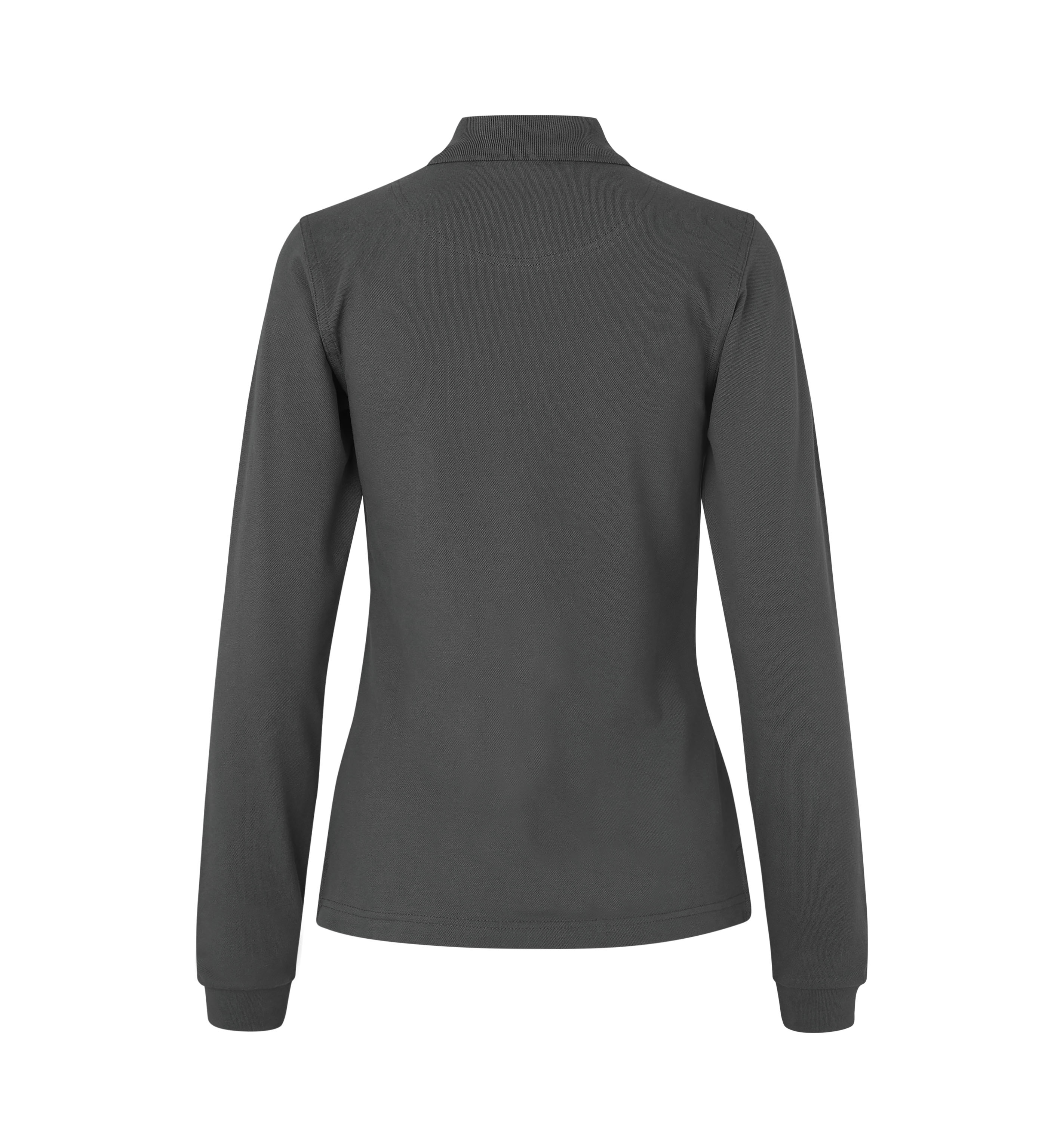 Koszulka polo długi rękaw | stretch | damska — Charcoal — miniatura 2