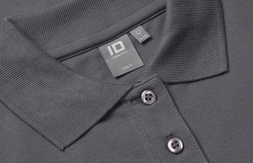 Koszulka polo długi rękaw | stretch | damska — Charcoal — miniatura 4