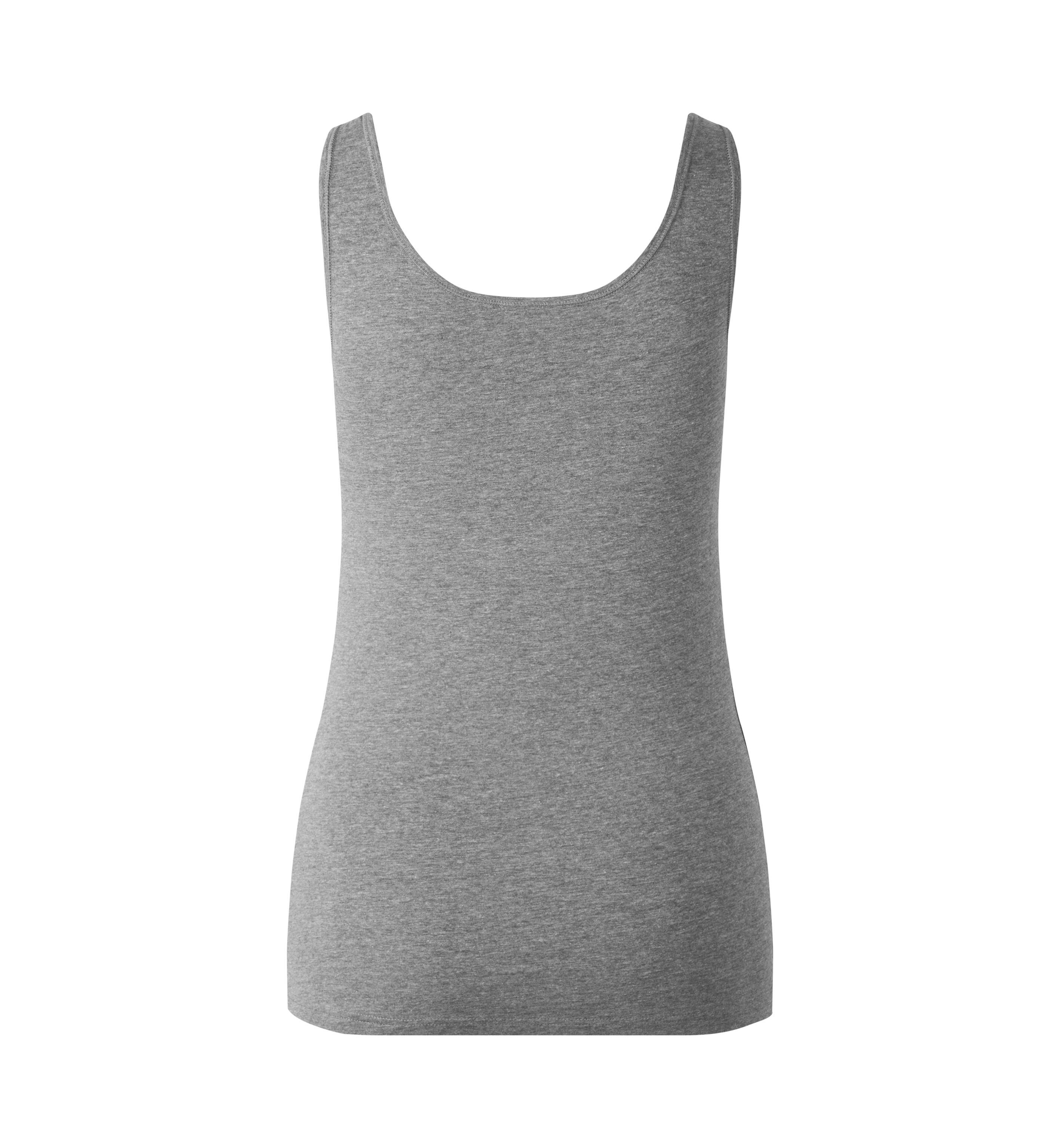 Tank top | stretch | damski — Grey melange — miniatura 2