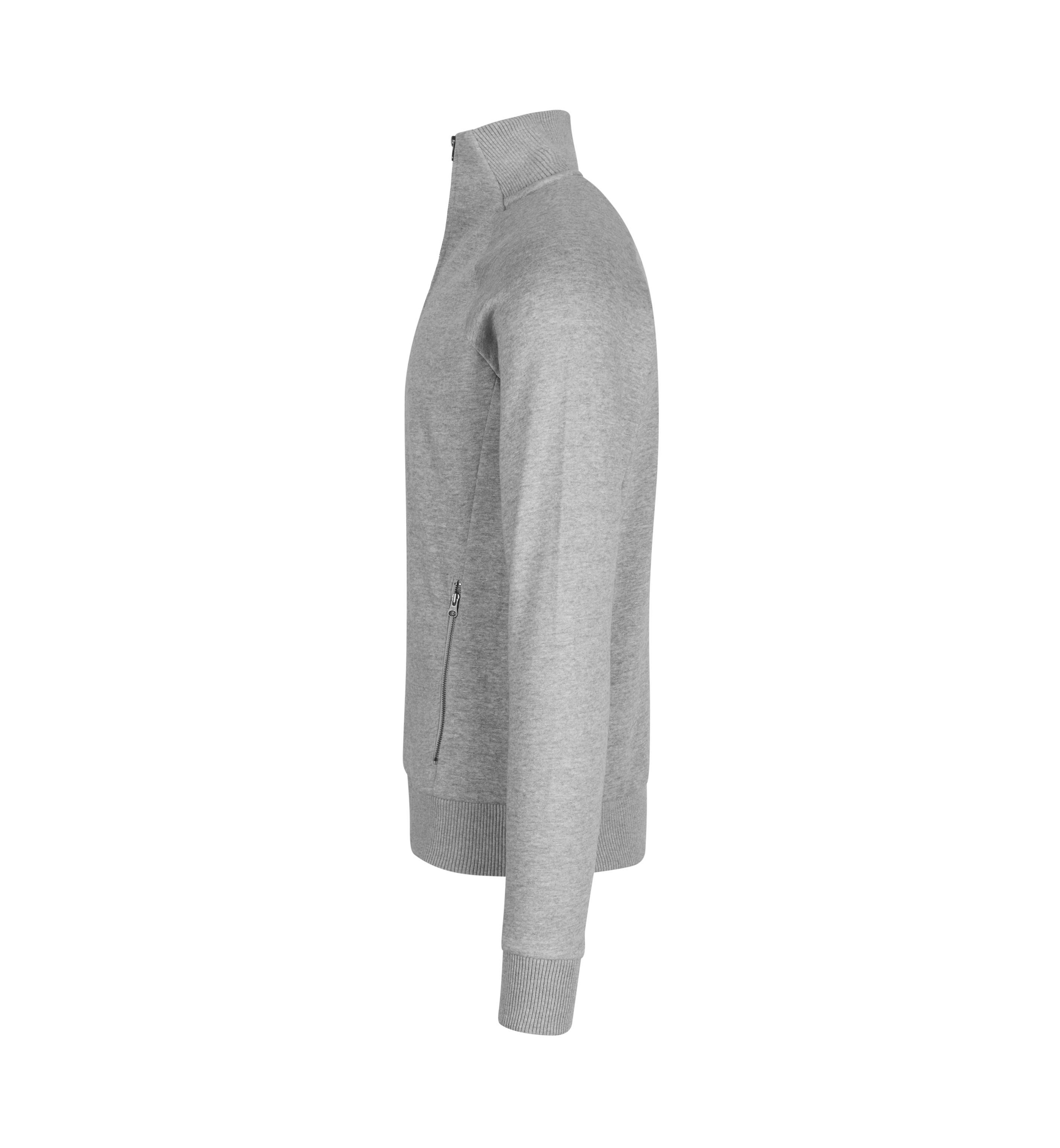 Bluza dresowa | zip — Grey melange — miniatura 3