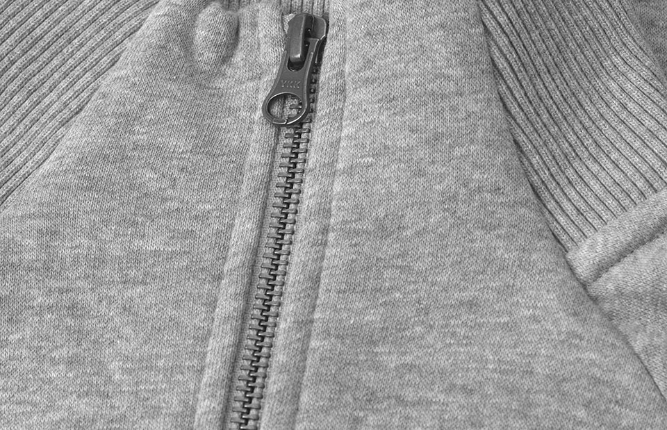 Bluza dresowa | zip — Grey melange — miniatura 4