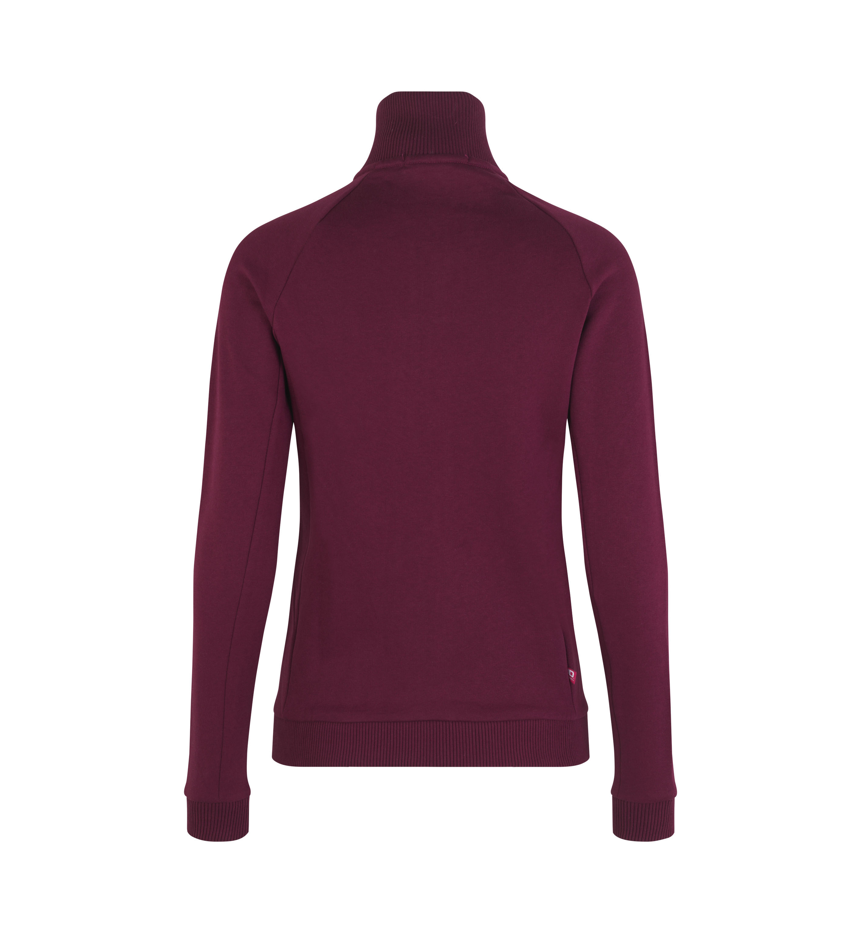 Bluza dresowa | zip | damska — Bordeaux — miniatura 2