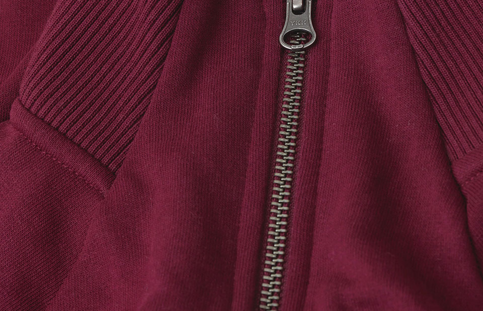 Bluza dresowa | zip | damska — Bordeaux — miniatura 4