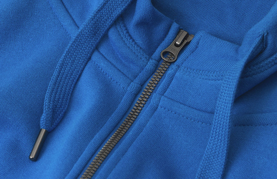 Bluza z kapturem CORE | zip — Azure — miniatura 4