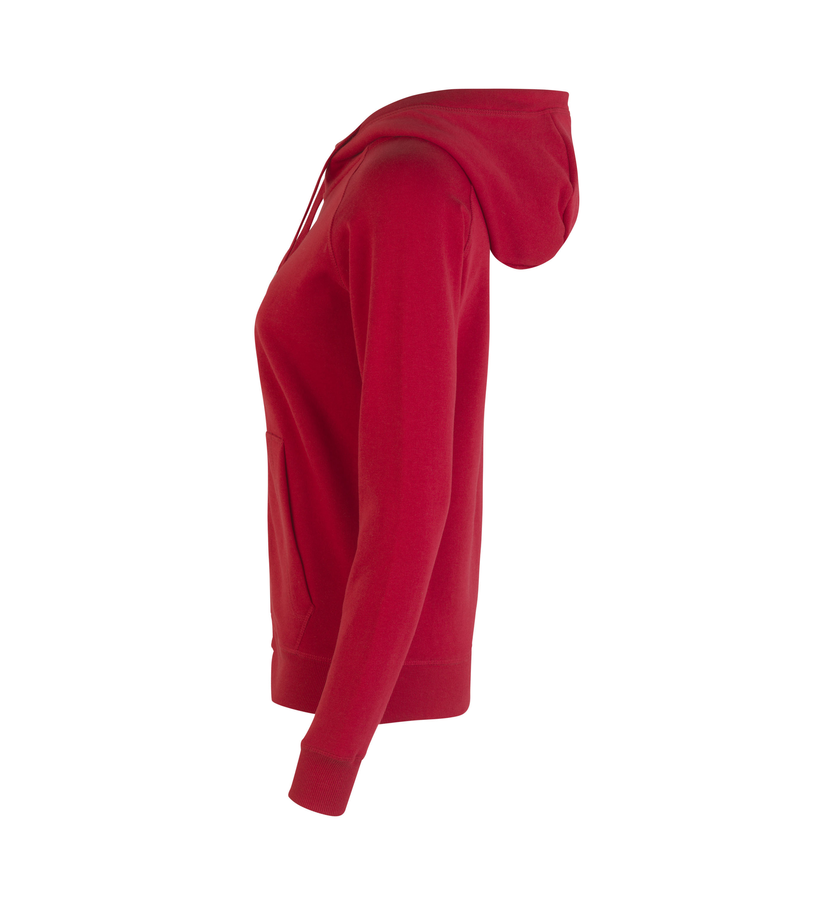 Bluza z kapturem CORE zip | damska — Red — miniatura 3
