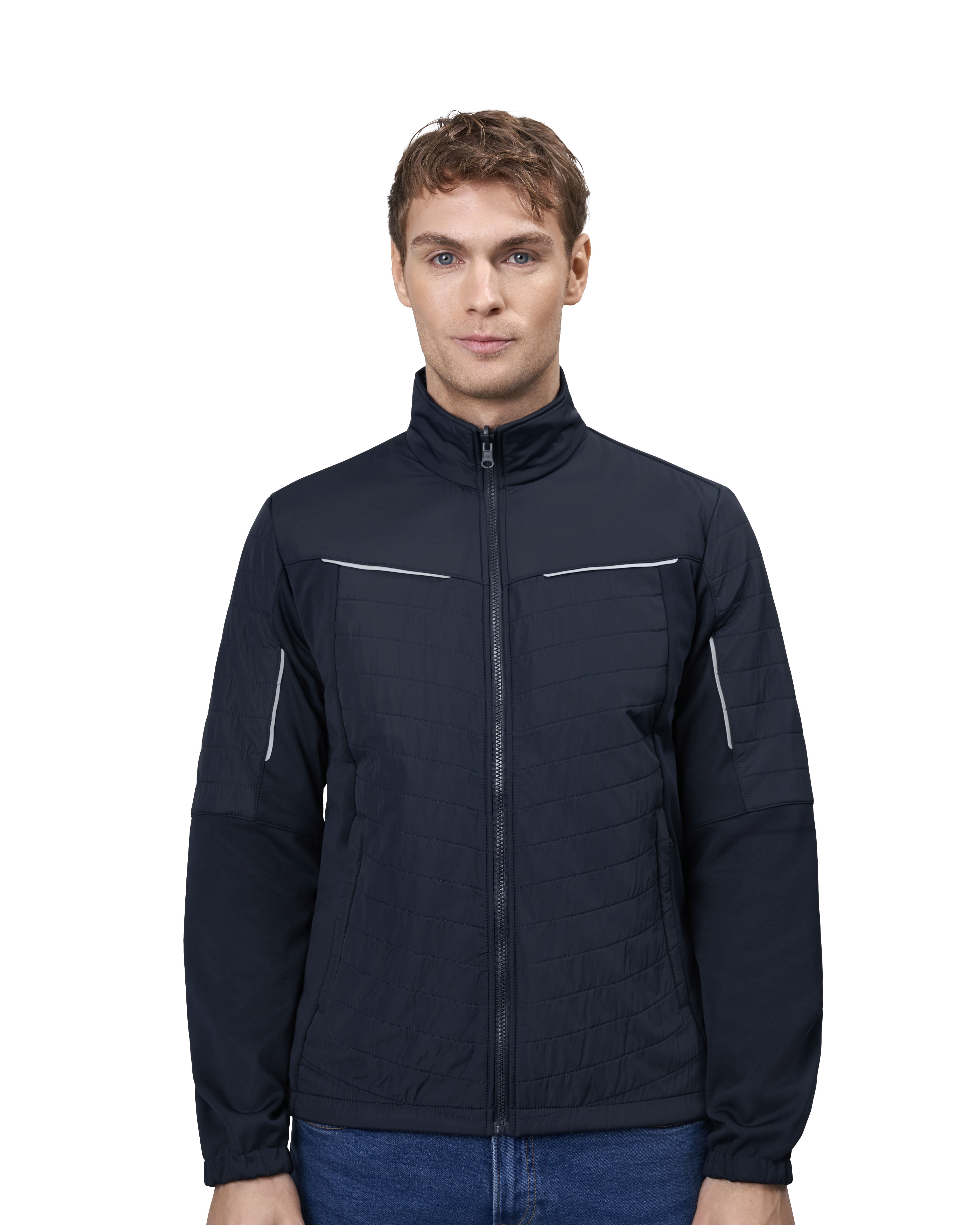 Kurtka Zip-n-Mix | hybrid — Navy — miniatura 5