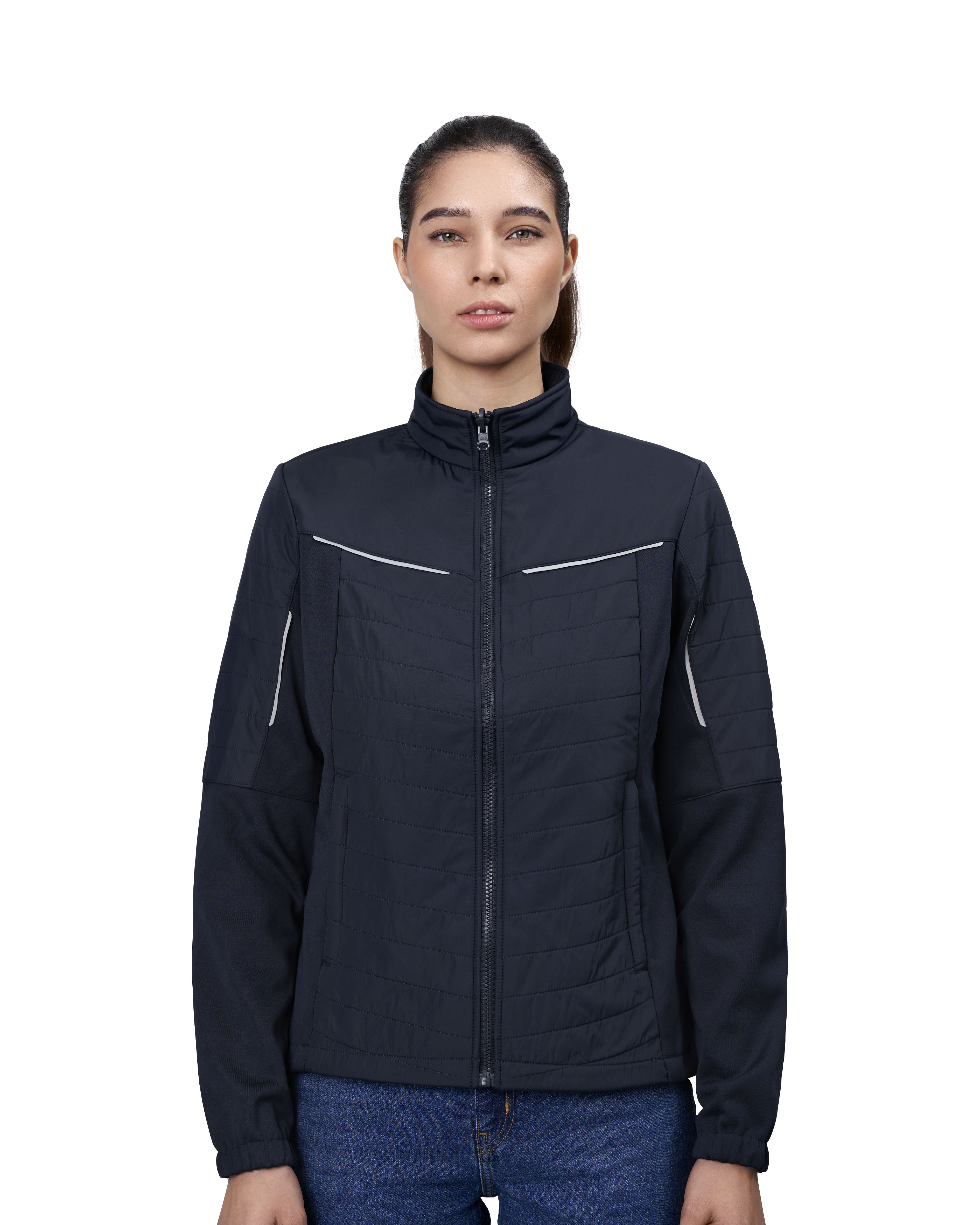 Kurtka Zip-n-Mix | hybrid | damska — Navy — miniatura 5