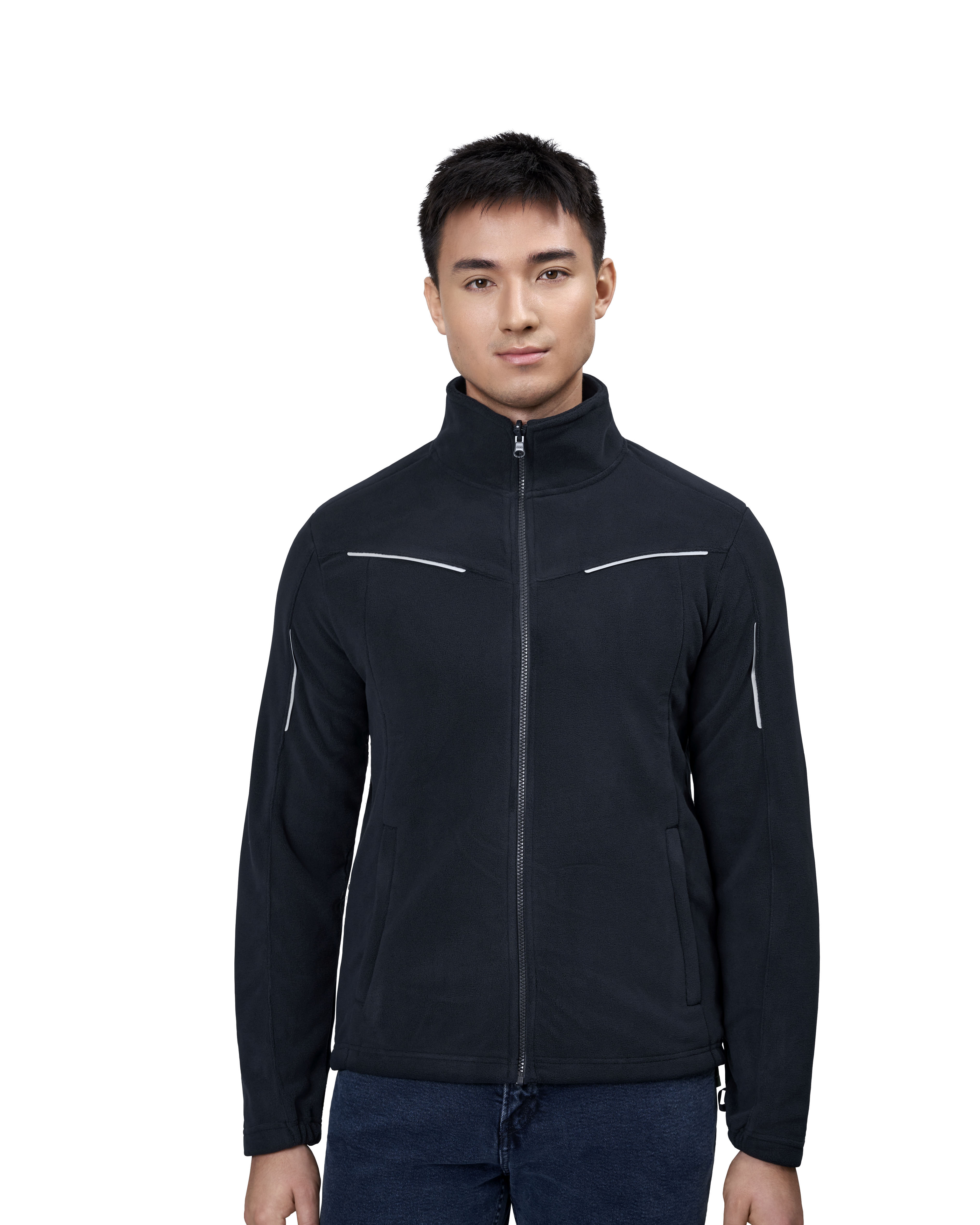 Mikropolar Zip-n-Mix | elementy odblaskowe — Navy — miniatura 5