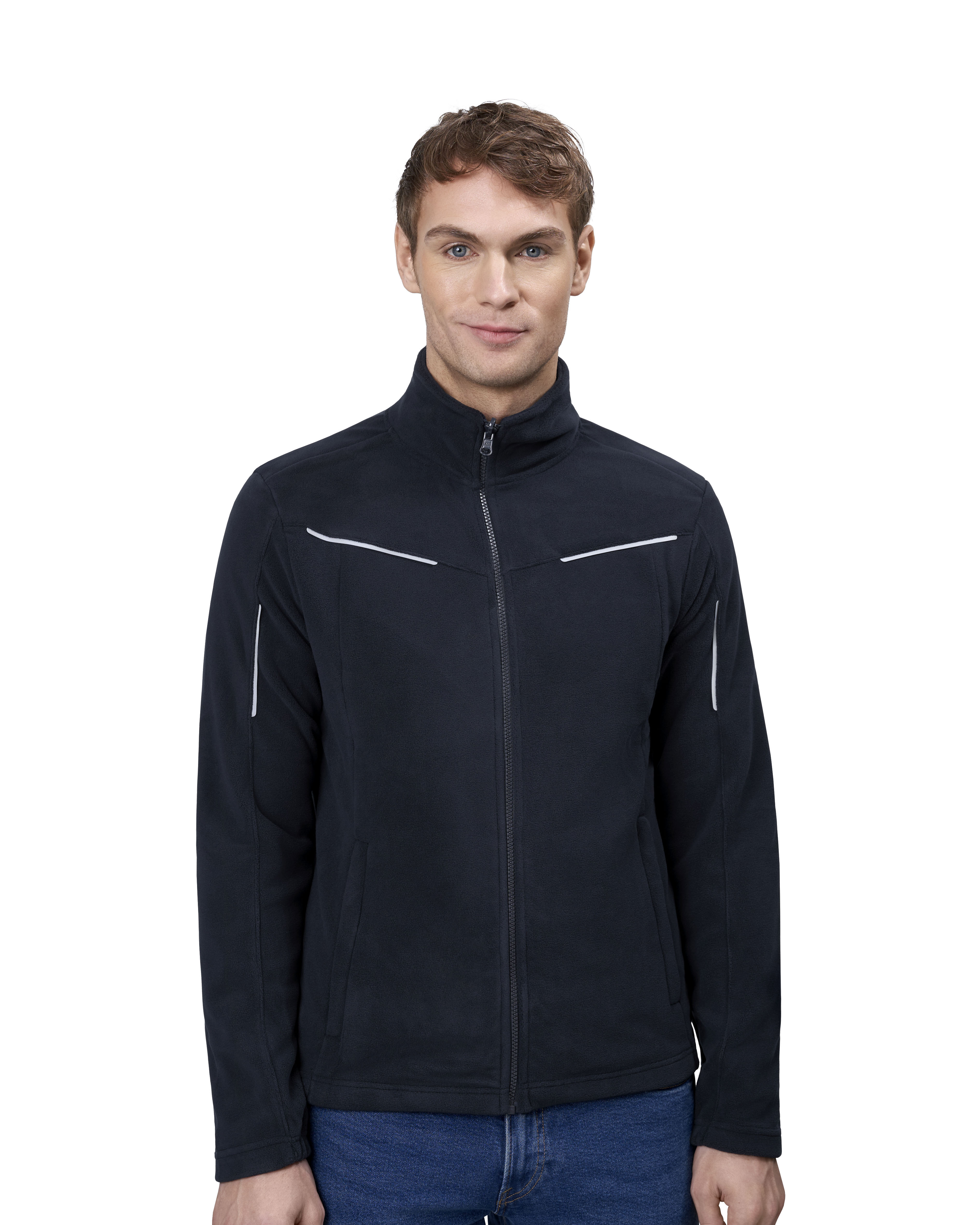 Mikropolar Zip-n-Mix | elementy odblaskowe — Navy — miniatura 6