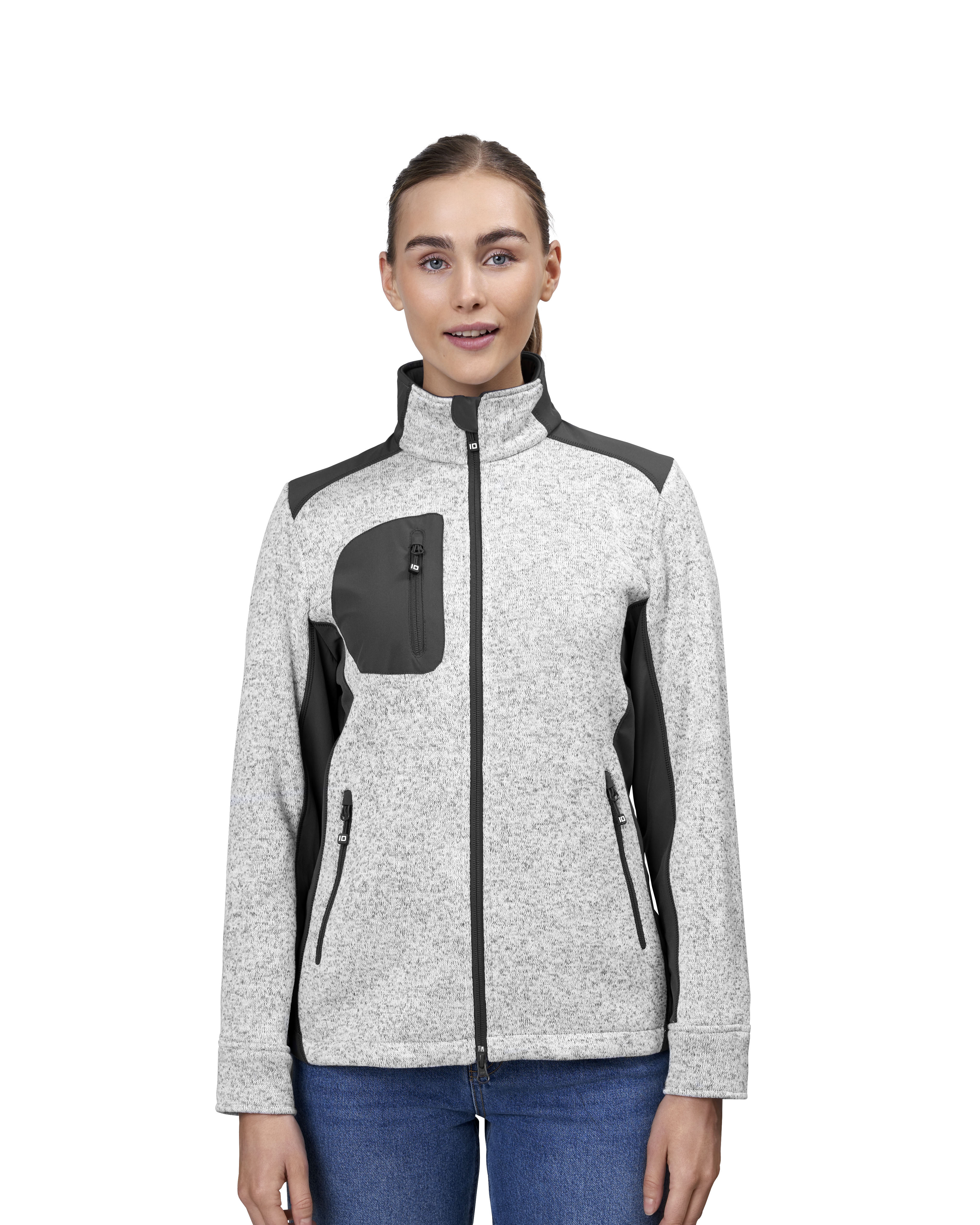 Bluza z polaru | damski — Grey melange — miniatura 5