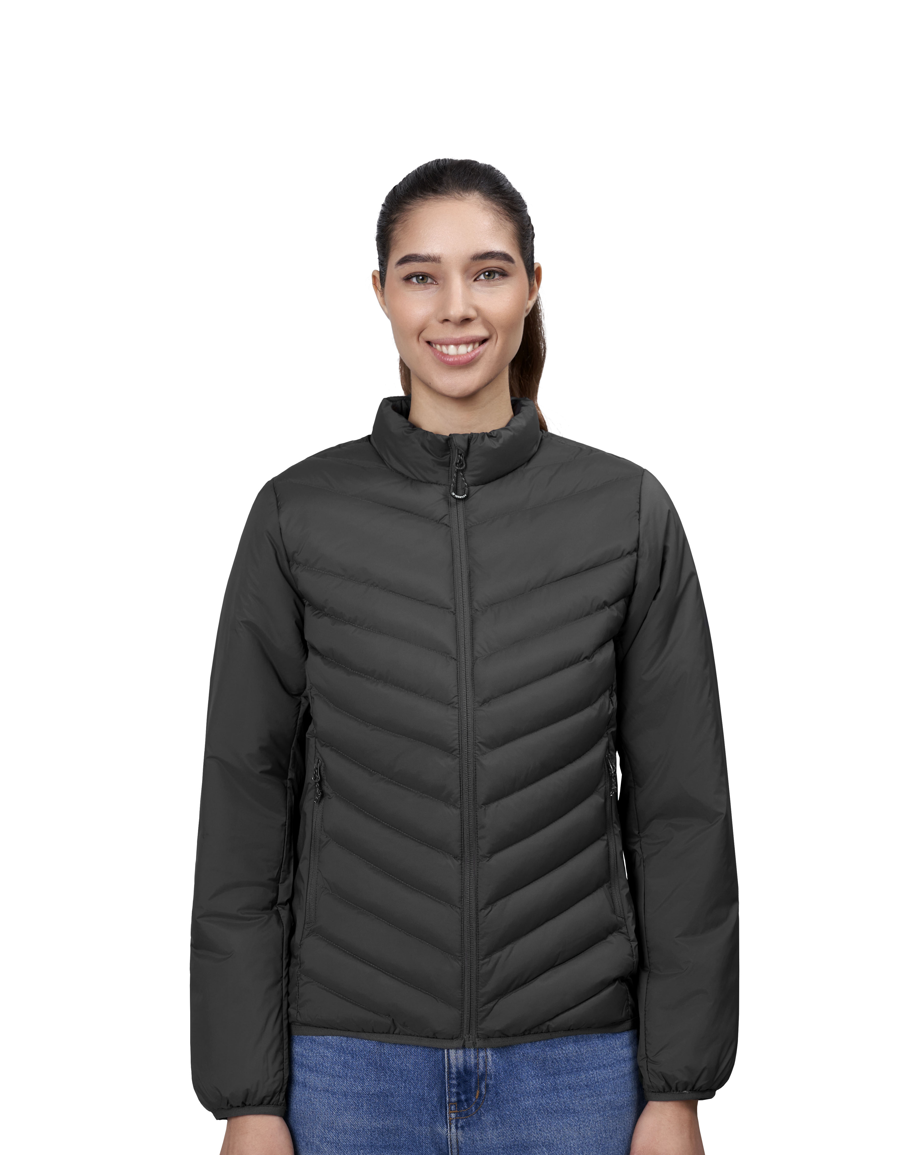 Kurtka pikowana | stretch | damska — Silver grey — miniatura 5