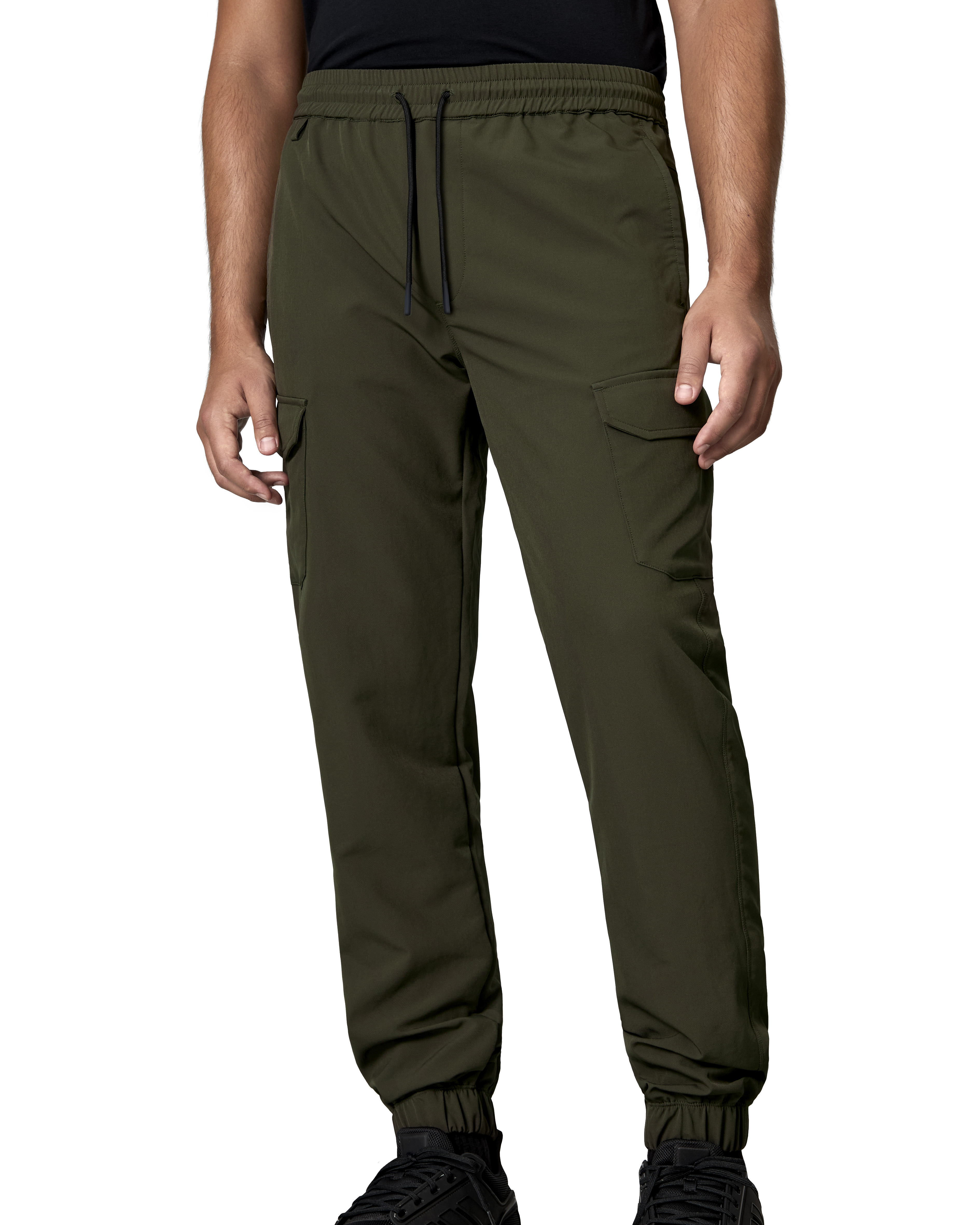 Spodnie cargo stretch | unisex — Olive — miniatura 5