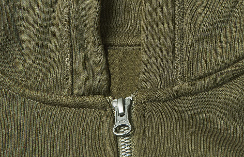 Rozpinana bluza z kapturem CORE | dzieci — Olive — miniatura 4