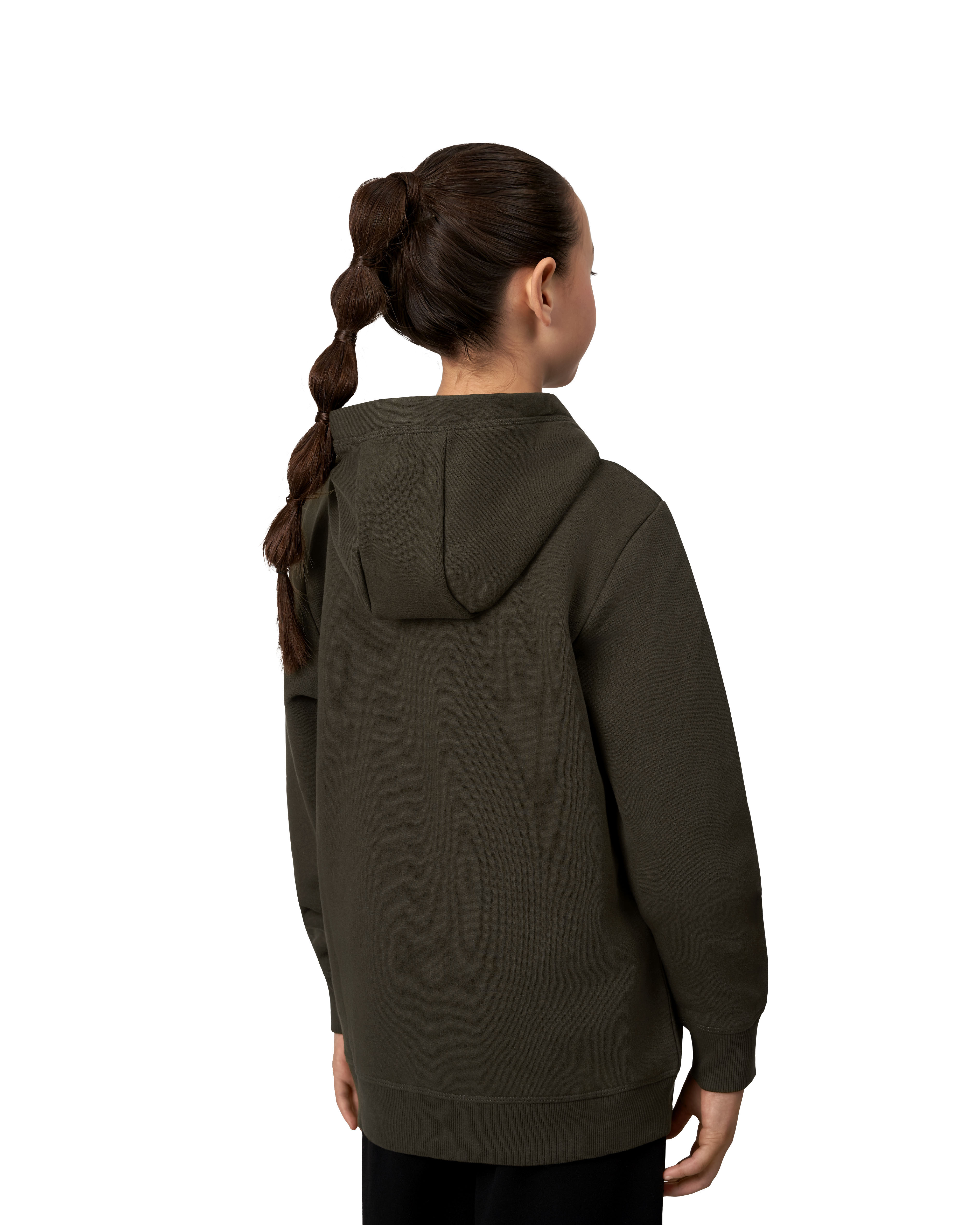 Rozpinana bluza z kapturem CORE | dzieci — Olive — miniatura 6