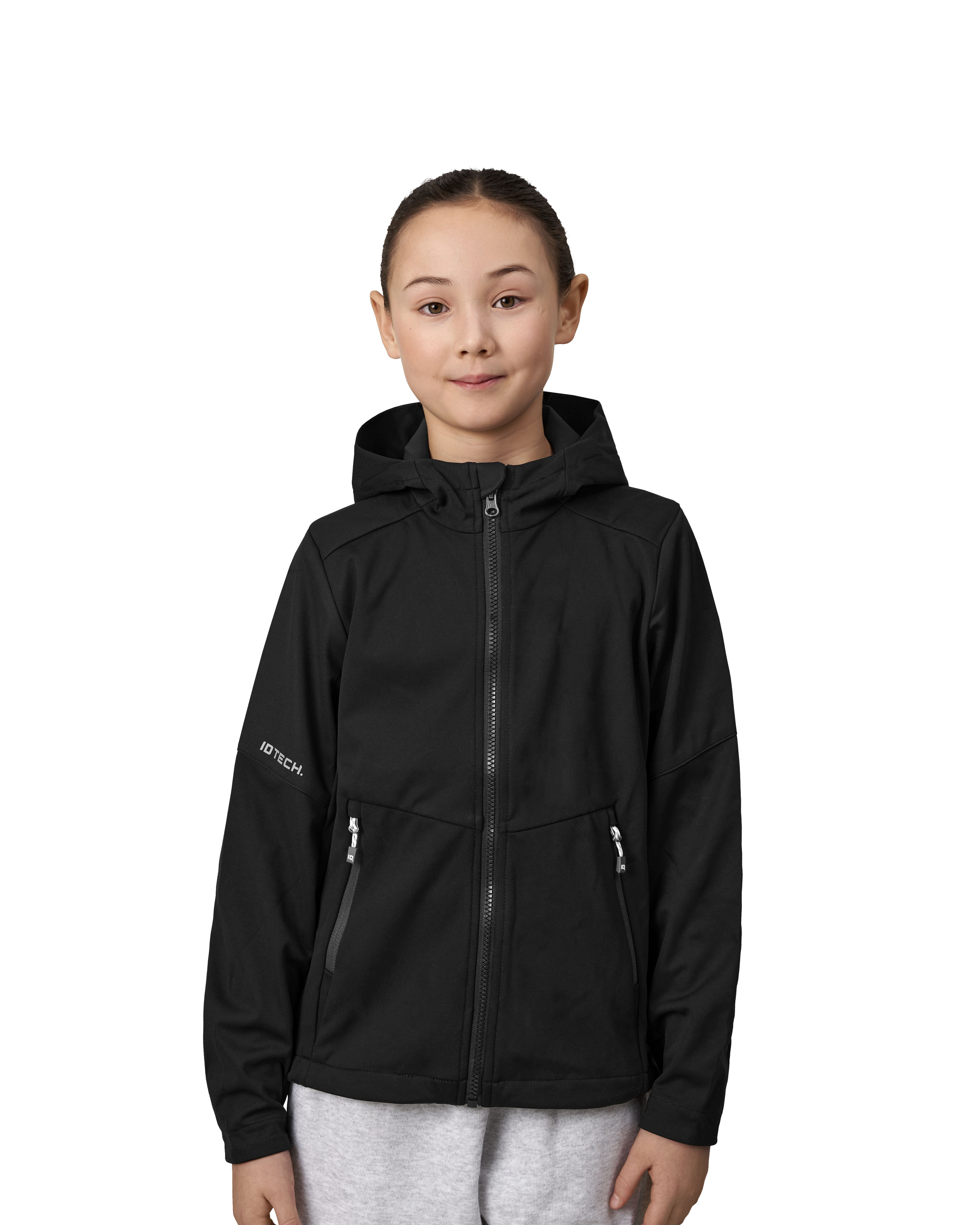 Kurtka soft shell | lekka | dzieci — Black — miniatura 5