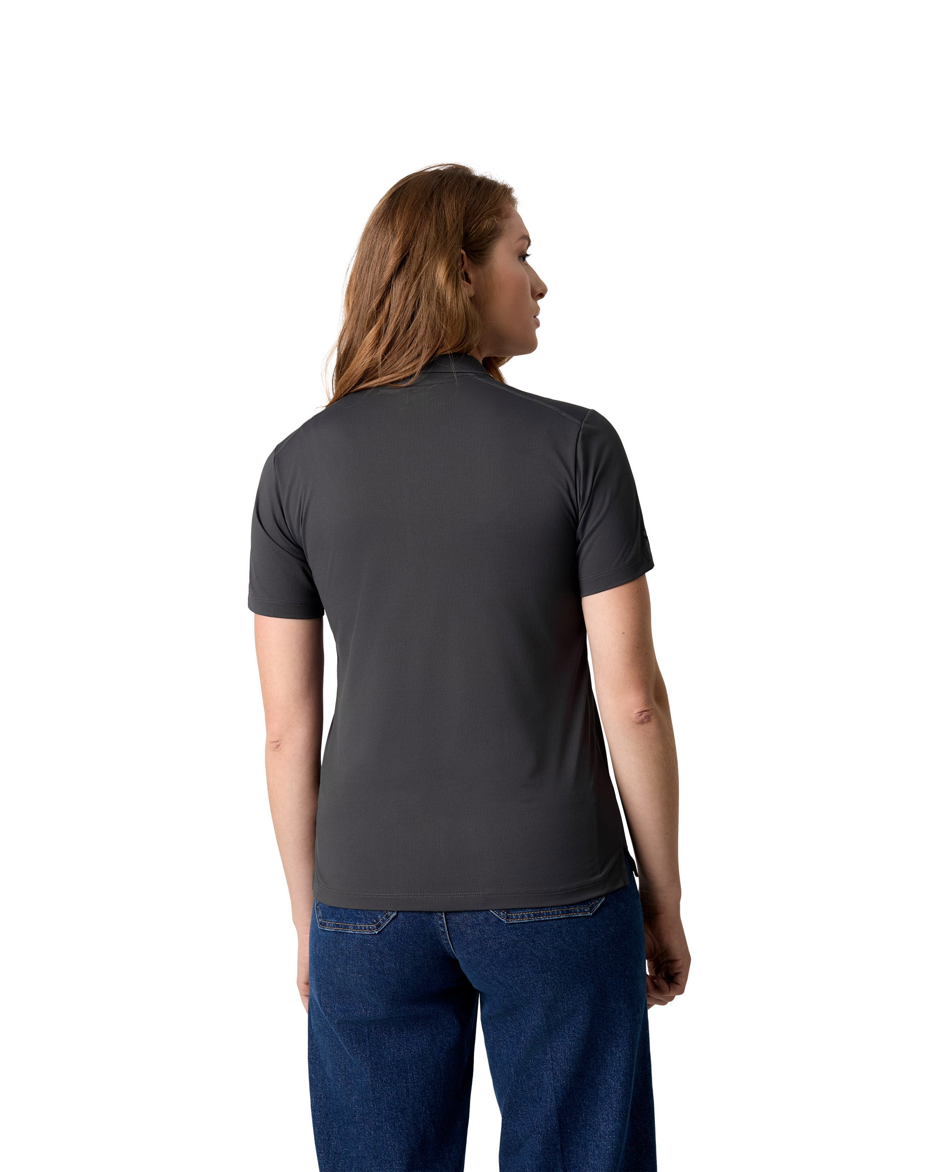 GEYSER active polo shirt | damski — Charcoal — miniatura 6
