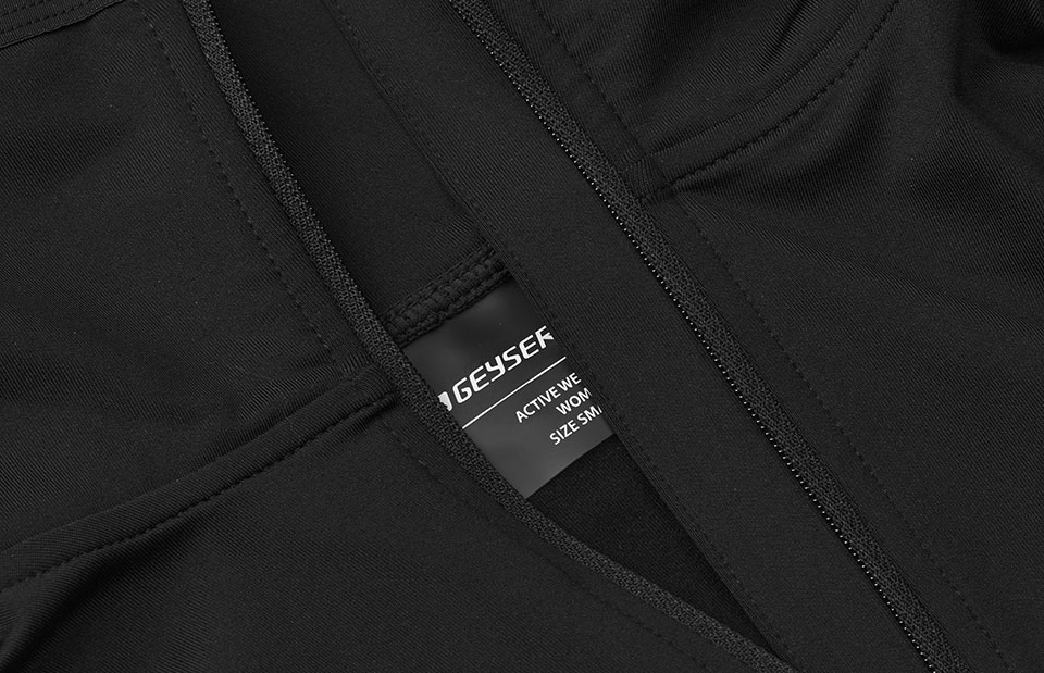 GEYSER bluza treningowa stretch | ½ zip | damski — Black — miniatura 4