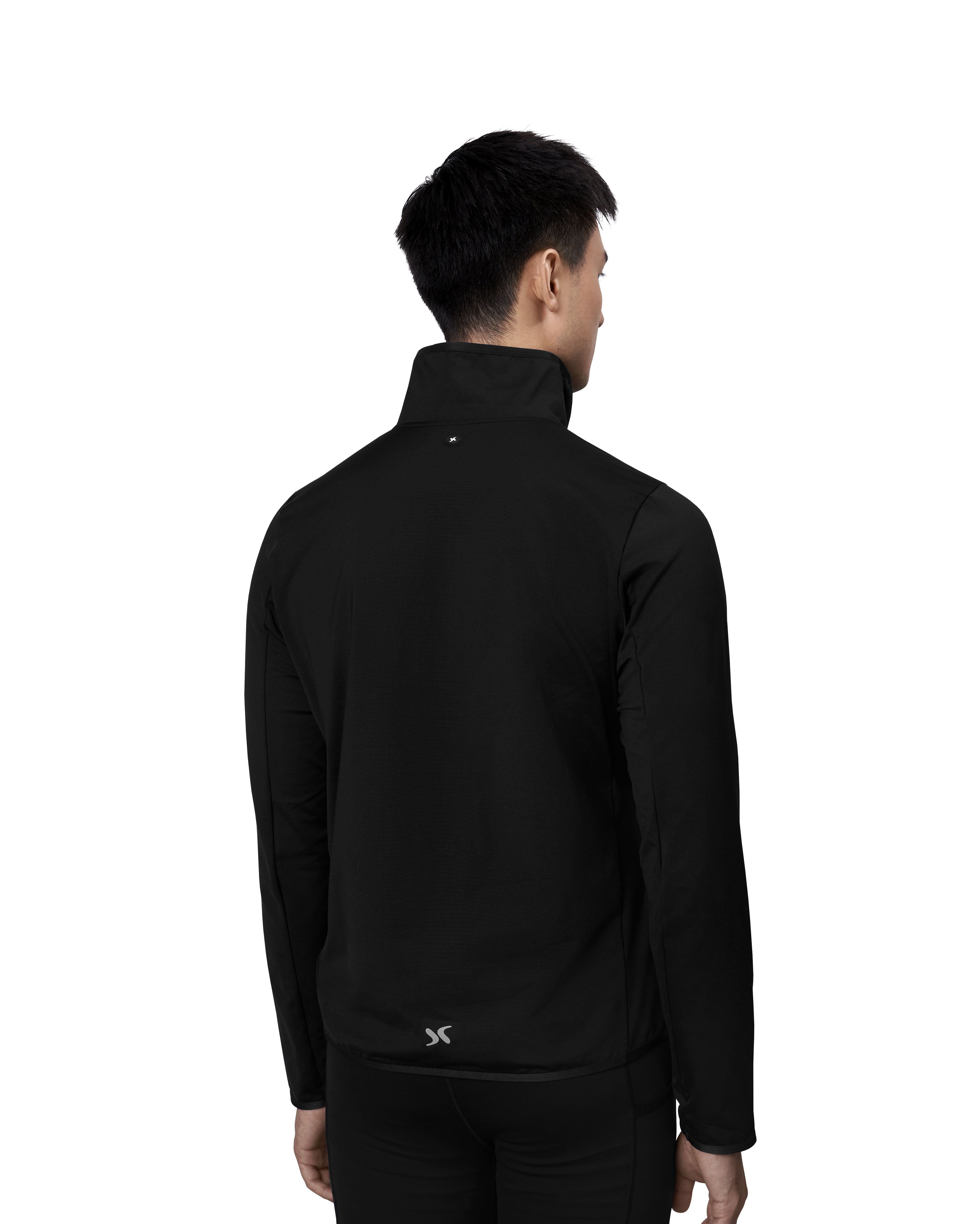 GEYSER bluza treningowa stretch | ½ zip — Black — miniatura 6