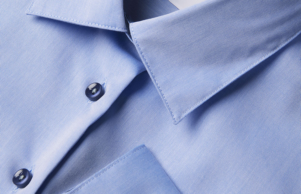 SEVEN SEAS Fine Twill Contrast | modern | damski — Light blue — miniatura 4