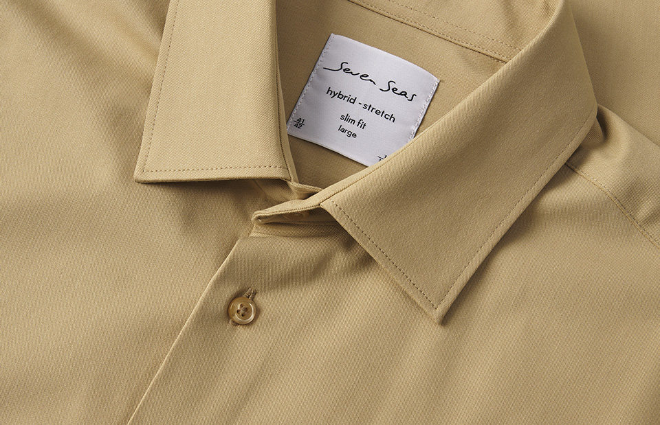 SEVEN SEAS Hybrid shirt | modern — Sand — miniatura 4