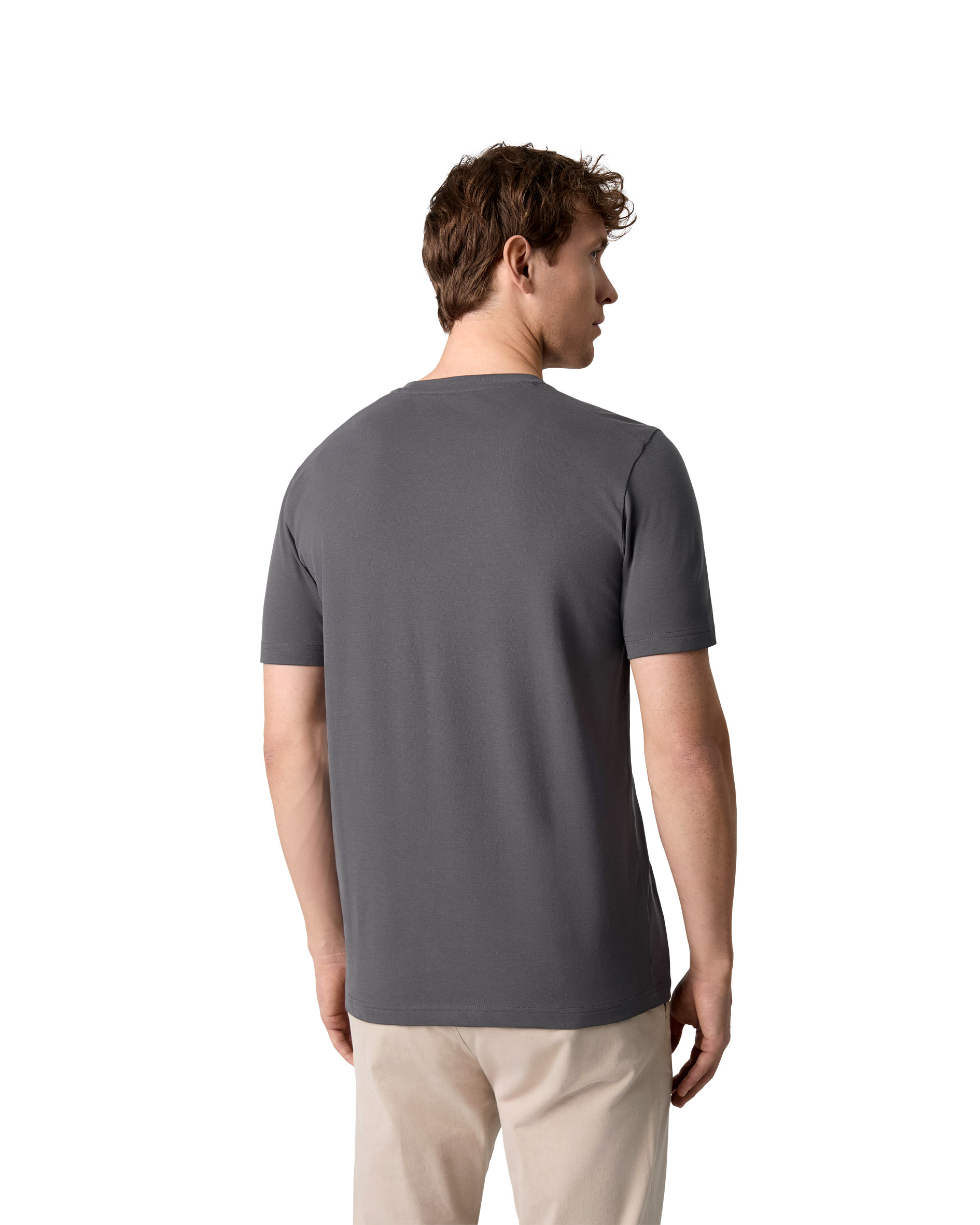 SEVEN SEAS T-shirt | organic — Silver grey — miniatura 6
