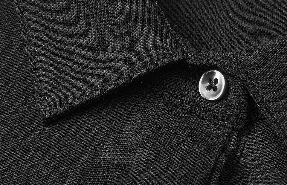 SEVEN SEAS polo shirt | organic | damska — Black — miniatura 4