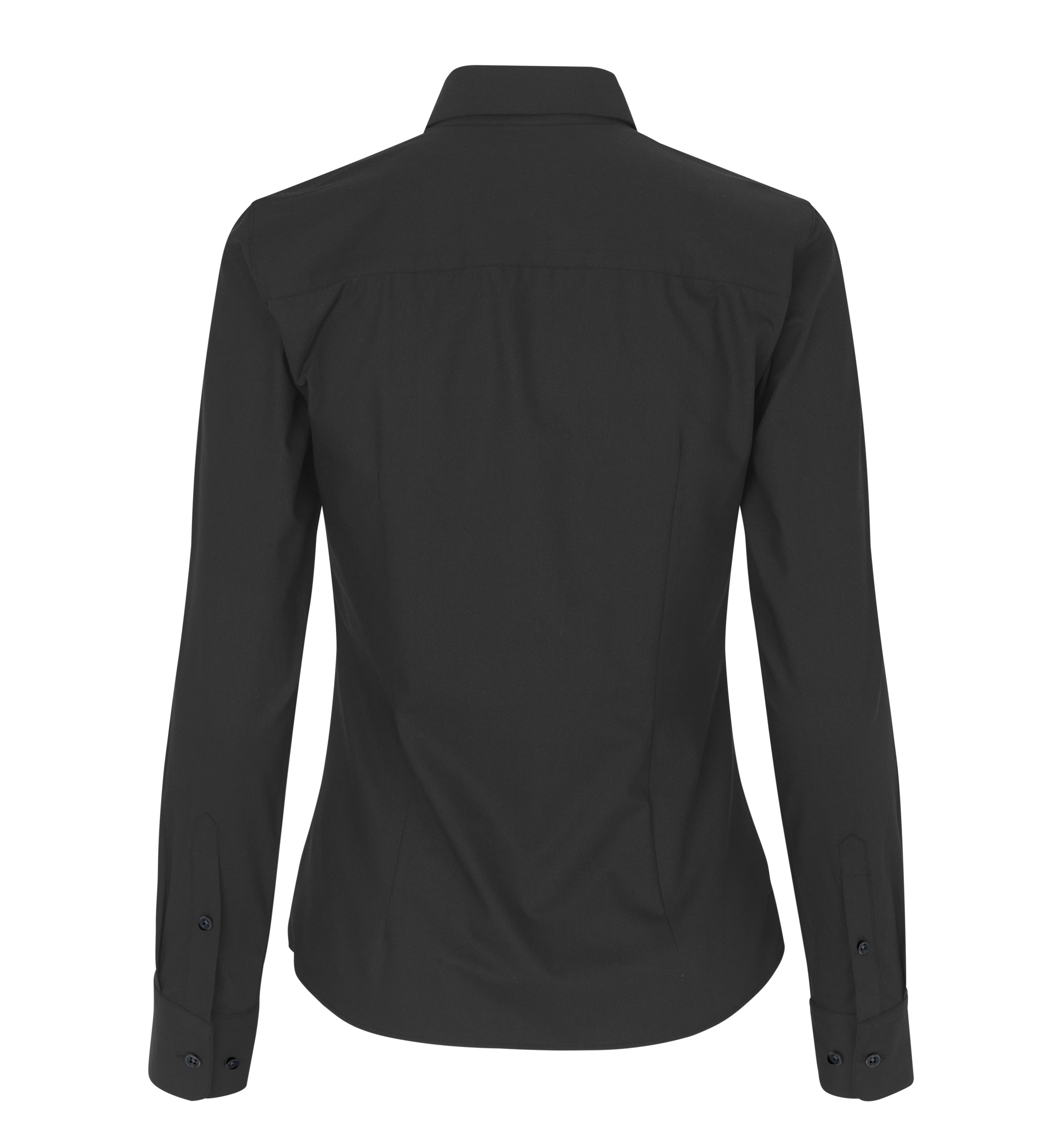 SEVEN SEAS Hybrid shirt | modern | damska — Black — miniatura 2