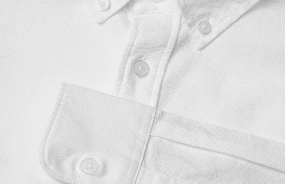 SEVEN SEAS Oxford | slim fit — White — miniatura 4