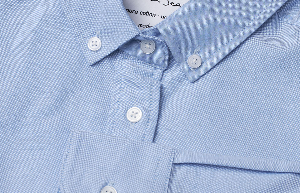 SEVEN SEAS Oxford | modern | damski — Light blue — miniatura 4
