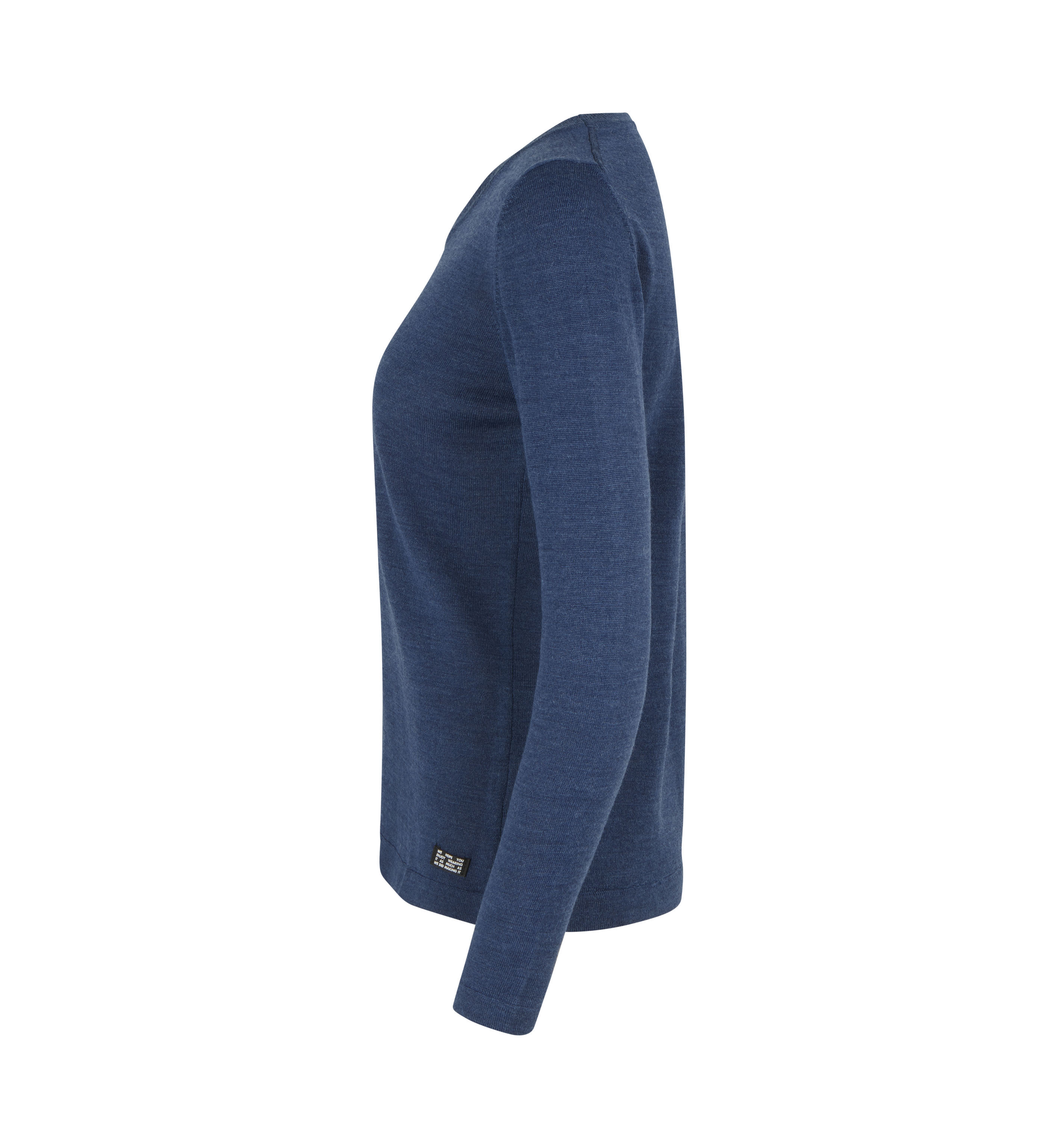 SEVEN SEAS The knit | o-neck | damski — Blue melange — miniatura 3
