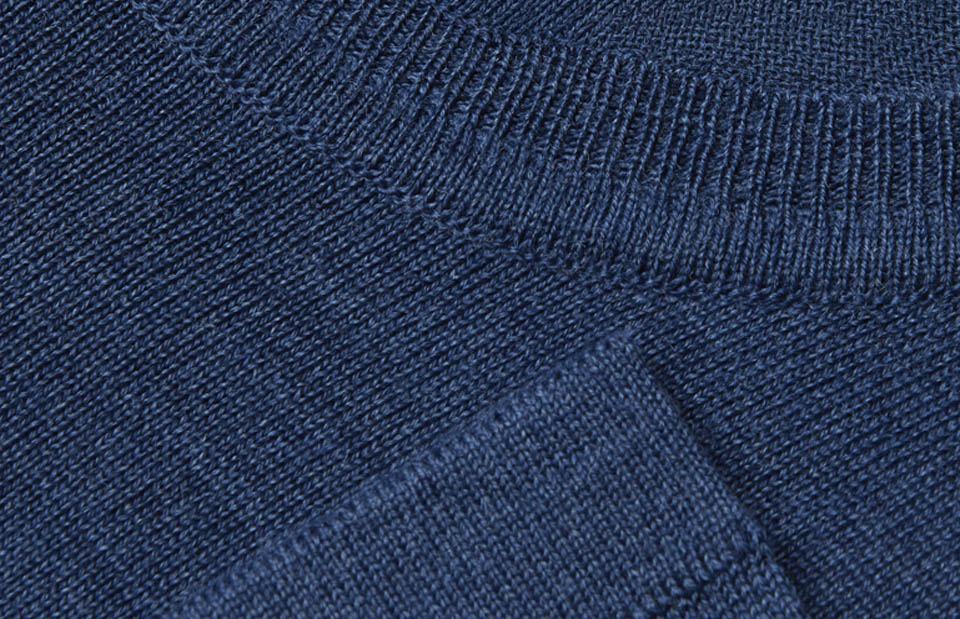SEVEN SEAS The knit | o-neck | damski — Blue melange — miniatura 4