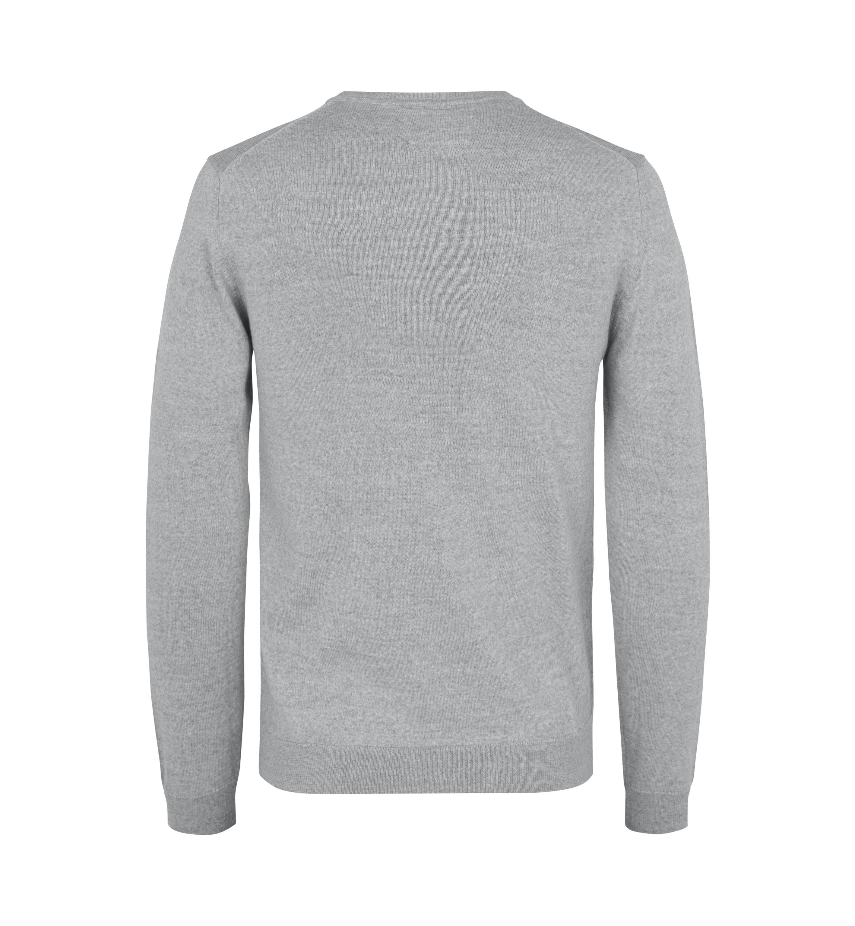 SEVEN SEAS The knit | o-neck — Light grey melange — miniatura 2