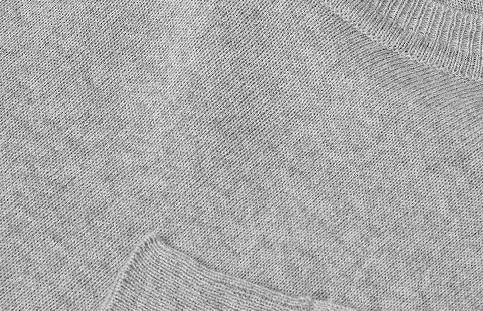 SEVEN SEAS The knit | o-neck — Light grey melange — miniatura 4