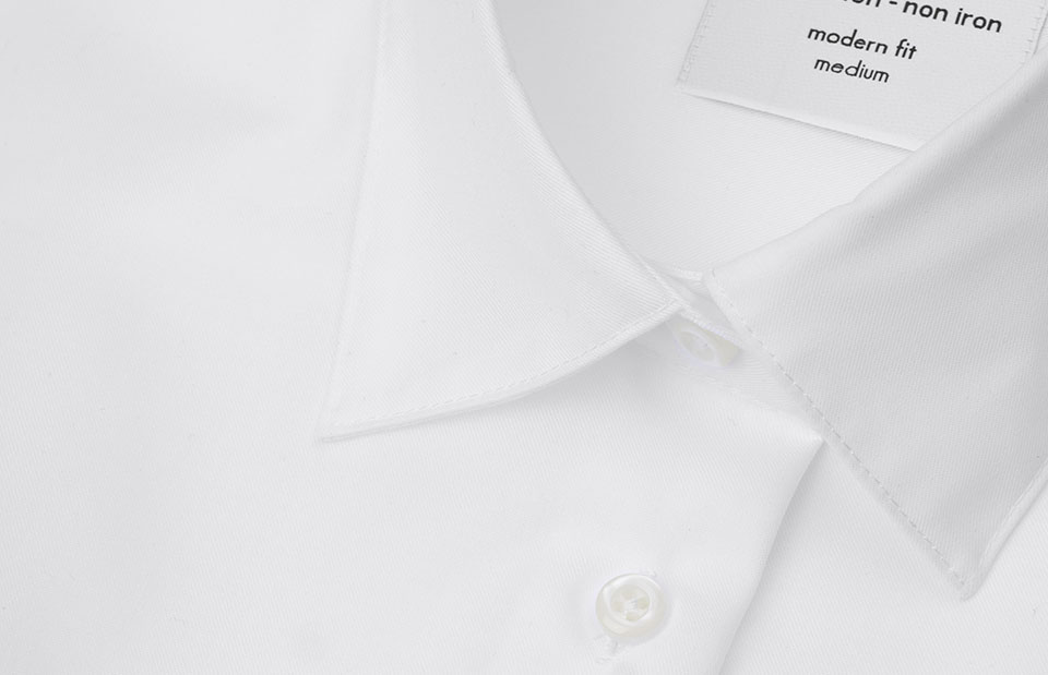 SEVEN SEAS Fine Twill | modern | s/s | damski — White — miniatura 4