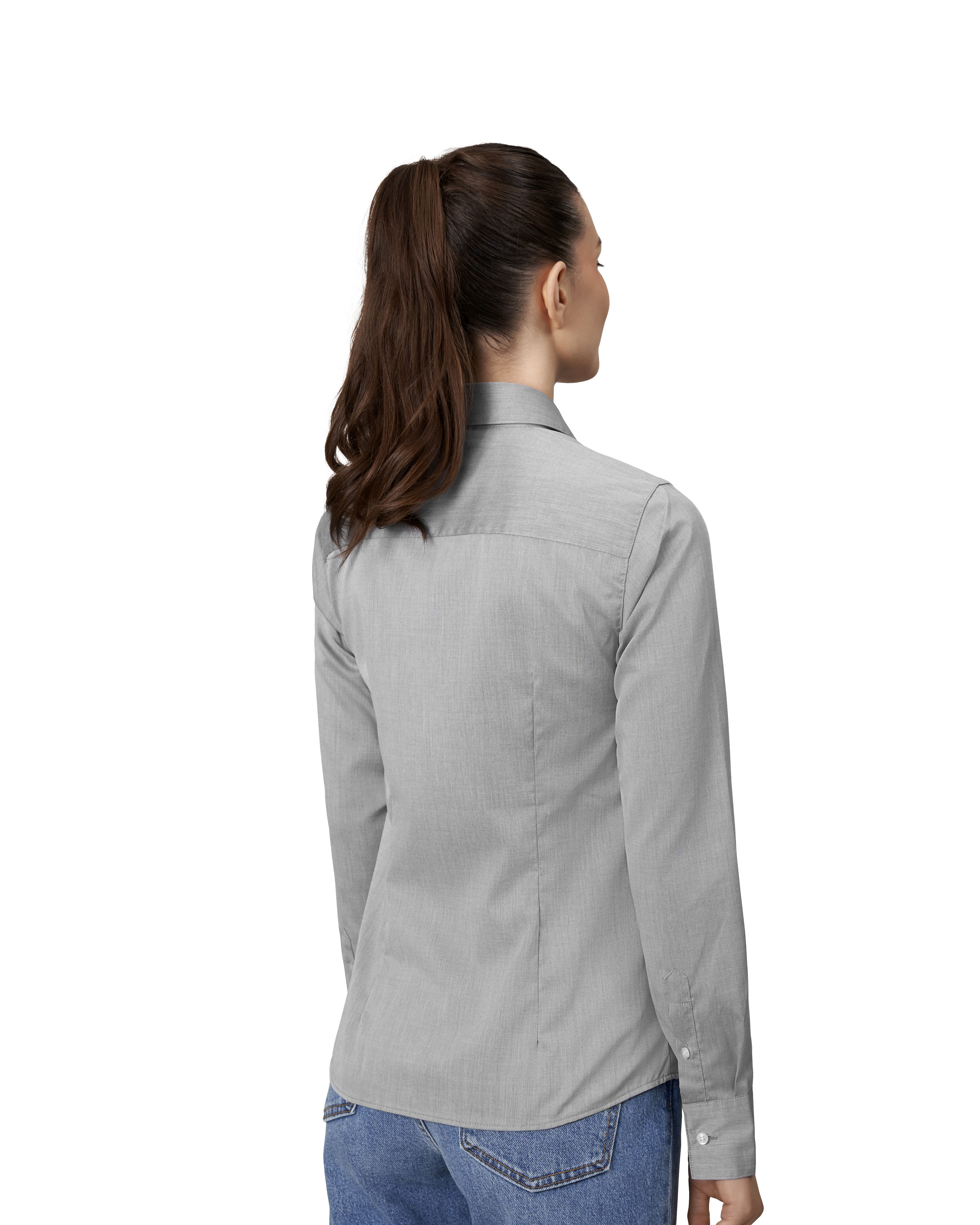 SEVEN SEAS Fine Twill | modern | damski — Silver grey — miniatura 6